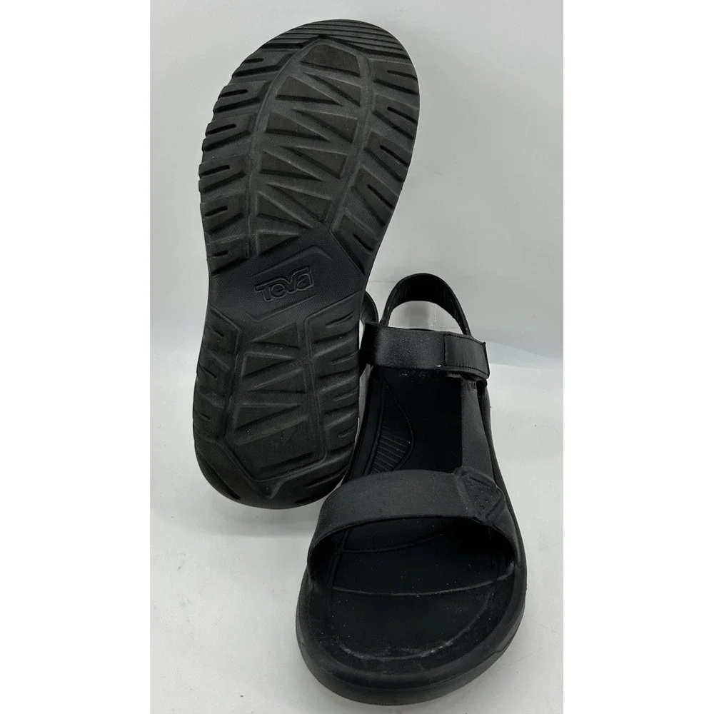 Teva Hurricane Drift Sandals Hook And Loop Sling Back Black Men's 12